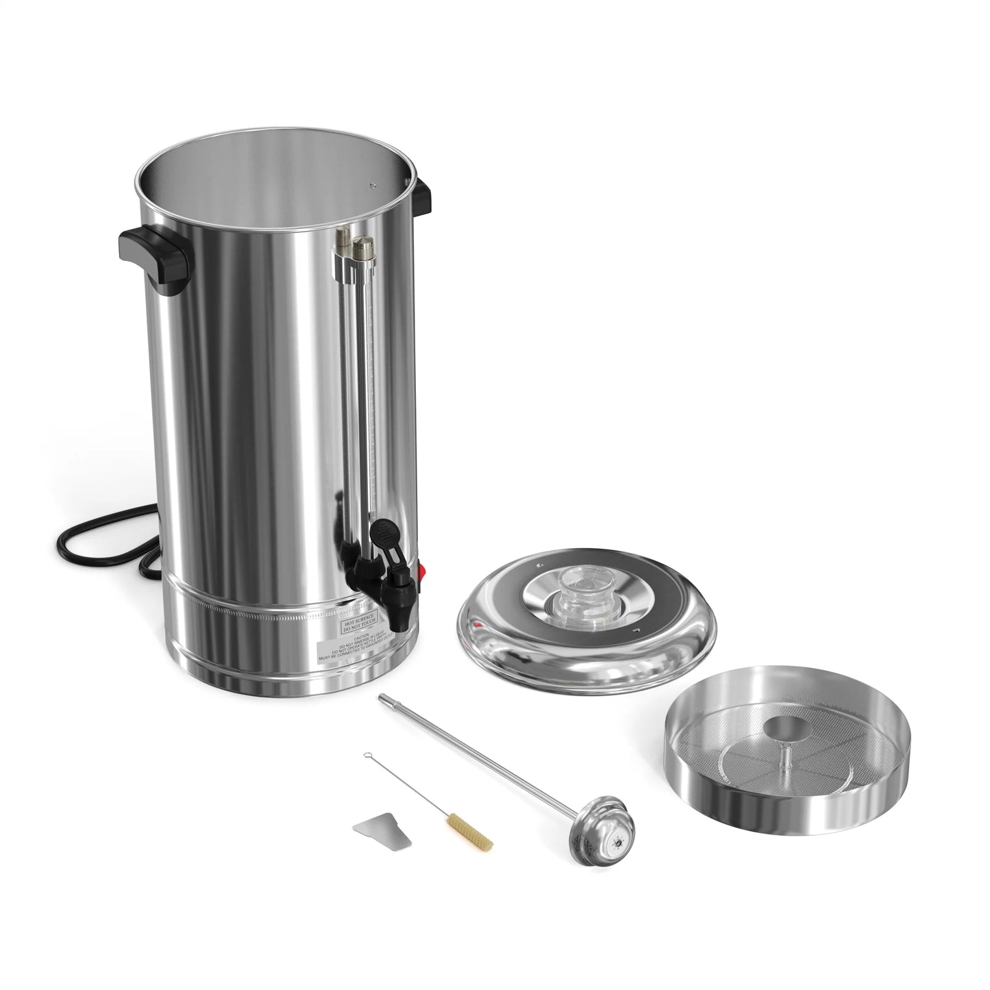 Koolmore KM-CCP100 Electric 100 Cup Commercial Coffee Percolator In Stainless Steel