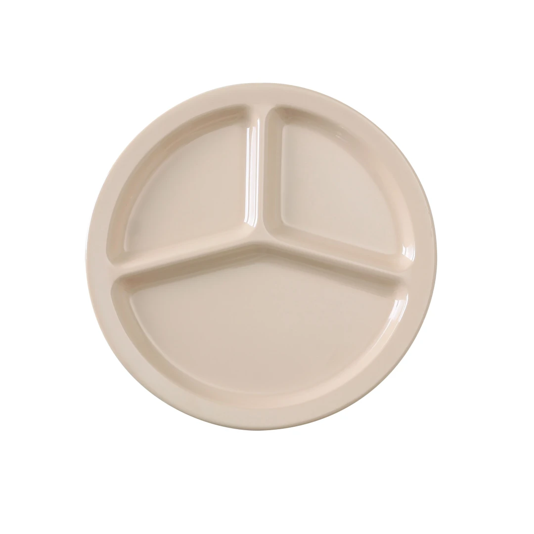 Yanco NS-702T Nessico Compartment Plate 10" Dia. 3-compartments