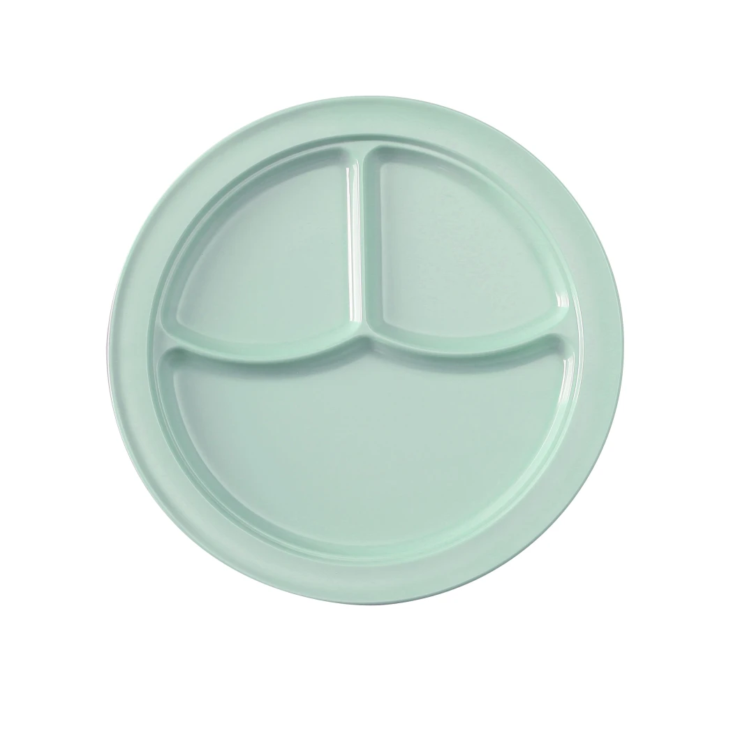 Yanco NS-703G Nessico Compartment Plate 10-1/4" Dia. 3-compartments