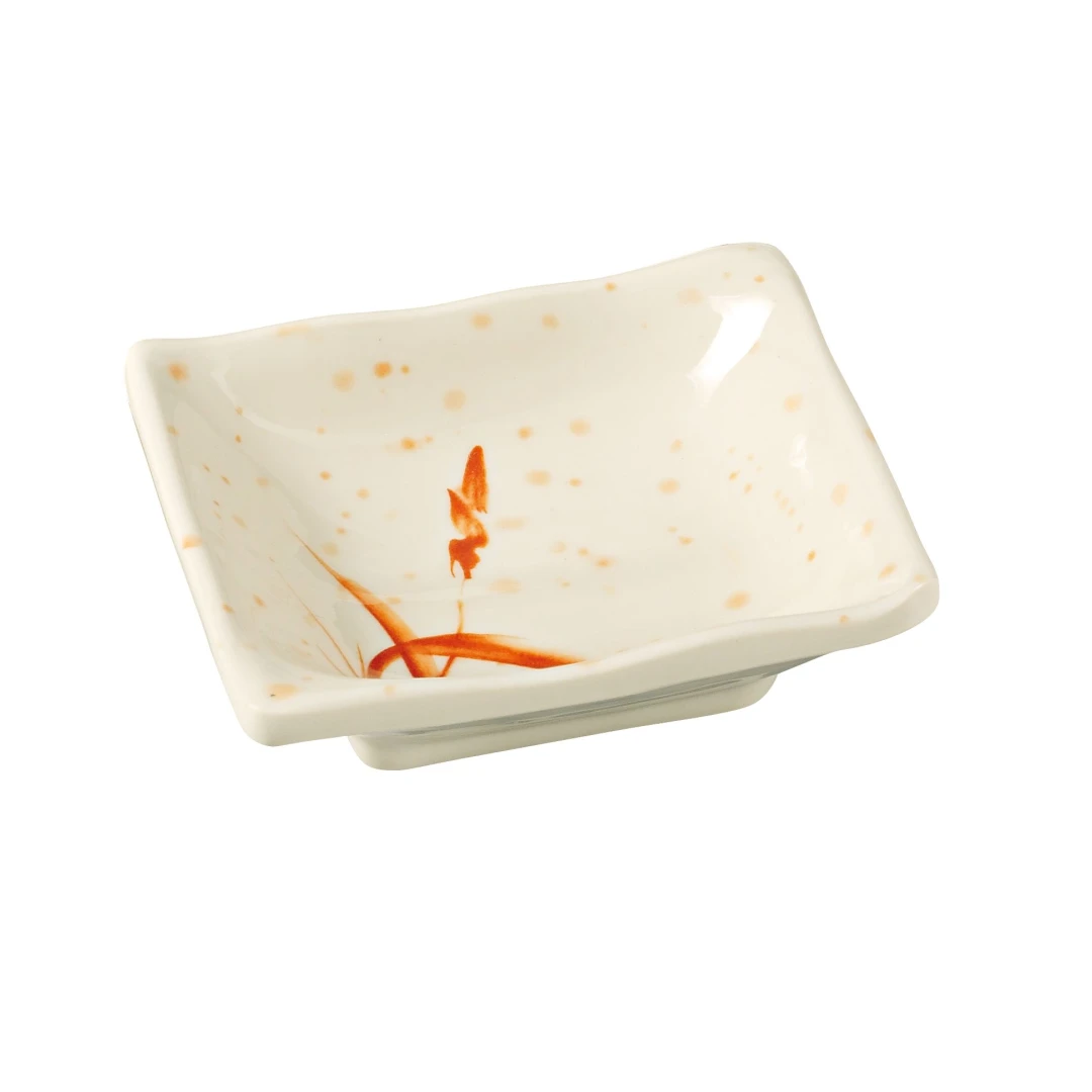 Yanco OR-2404 Orchis Sauce Dish 3-1/2 Oz. 4"L X 4"W
