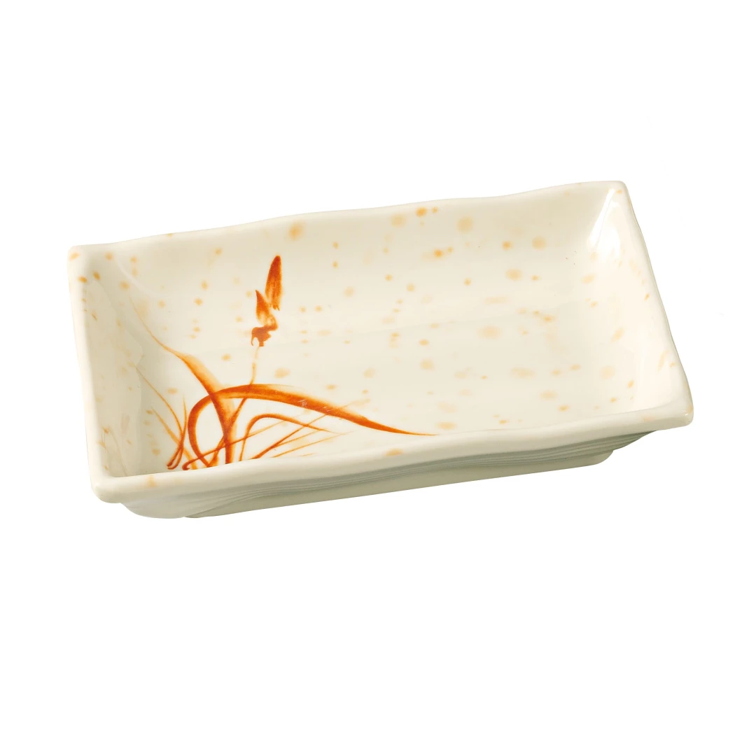 Yanco OR-2406 Orchis Plate 6"L X 4-1/2"W Rectangular