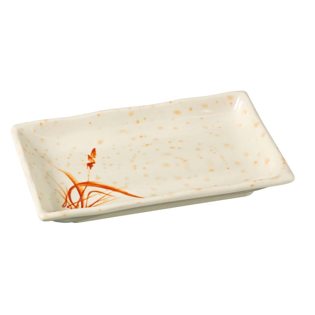 Yanco OR-2408 Orchis Sauce Plate 9 Oz. 8"L X 5-1/2"W