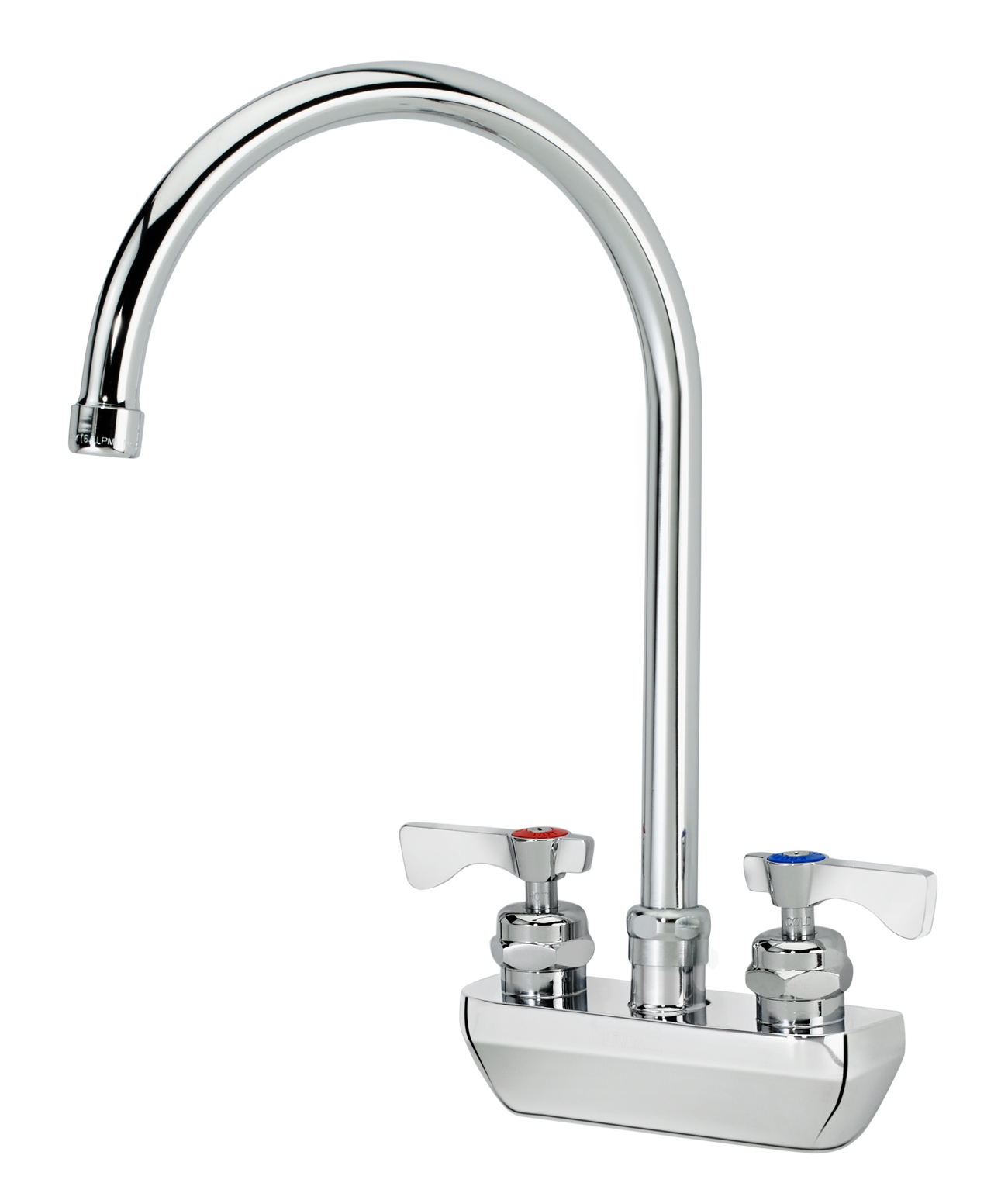 Krowne 14-402L Splash Mount Faucet - 8 1/2" Gooseneck Spout, 4" Centers