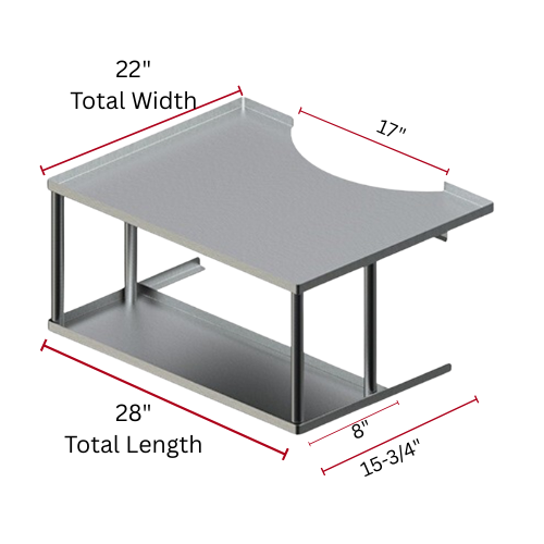 YONGXIN S/S Sauce Rack- Double Shelves Stainless Steel Sauce Rack For Chinese Wok Range