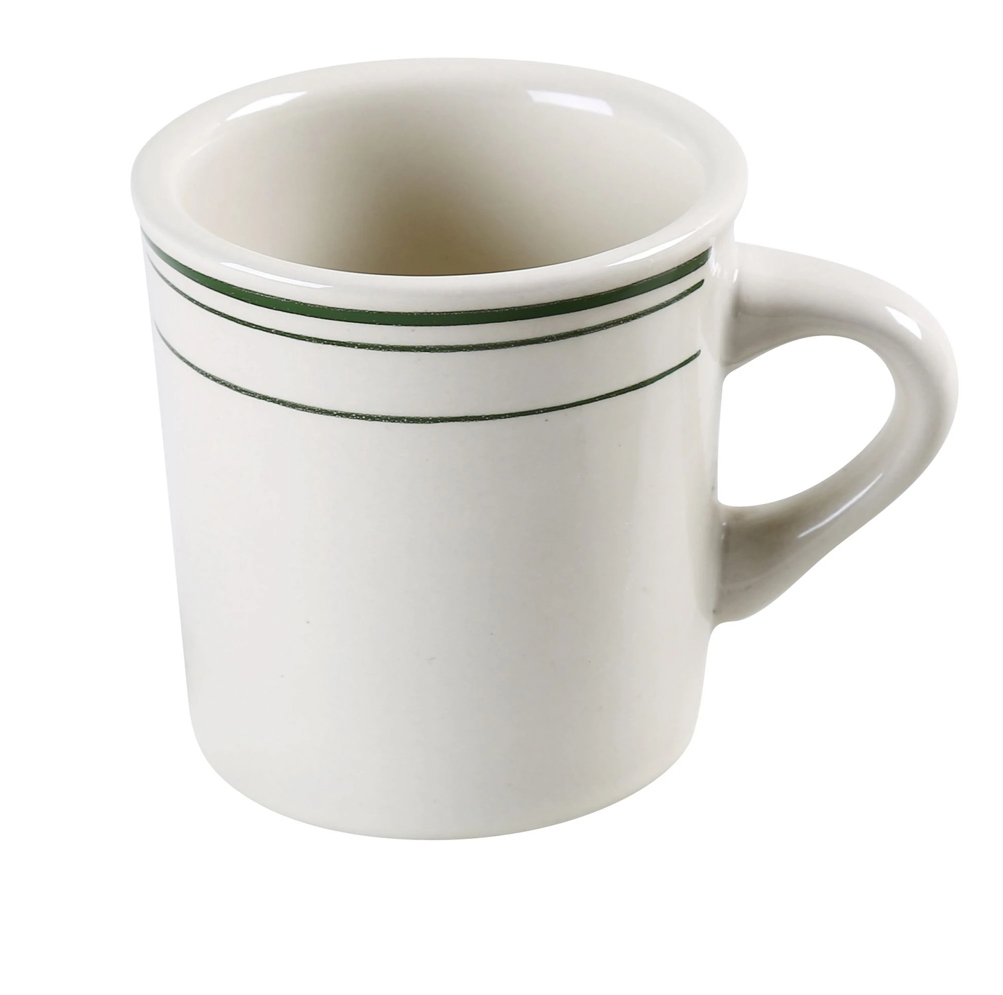 Yanco GB-38 Green Band Mug 8 Oz. 3-1/8" Dia. X 3"H