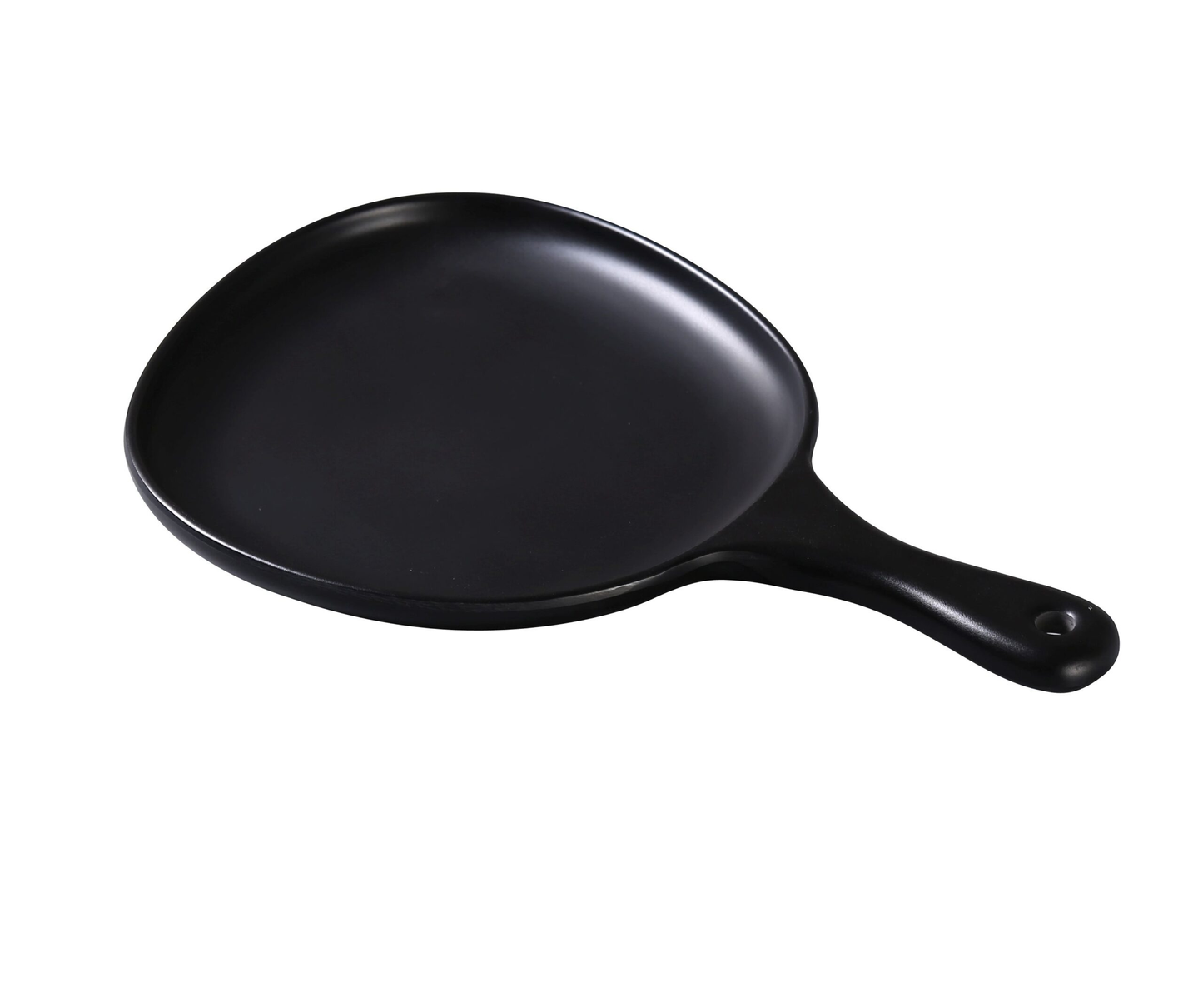 Yanco MO-811BK Moderne Pan Plate 14"L X 10"W X 1-1/4"H Organic Shaped