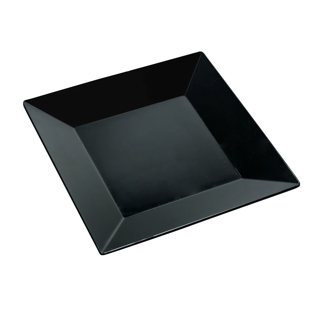 Yanco RM-106BK Rome Plate 6"L X 6"W Square