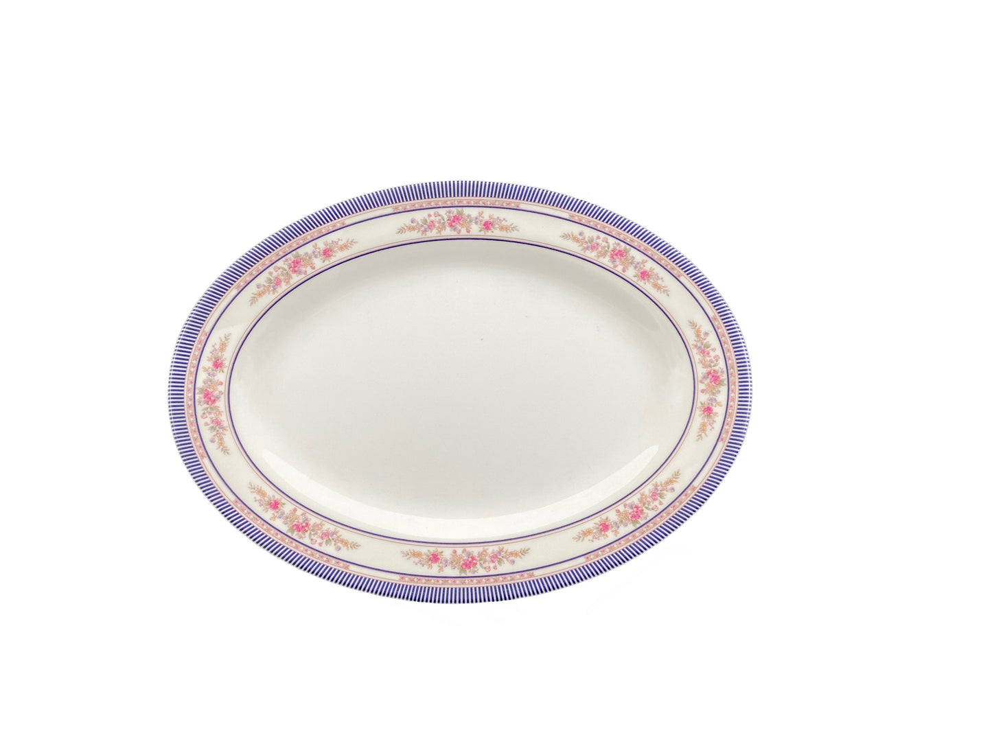 Thunder Group 2012AR 12" x 8 5/8" Oval Platter - Melamine, Rose