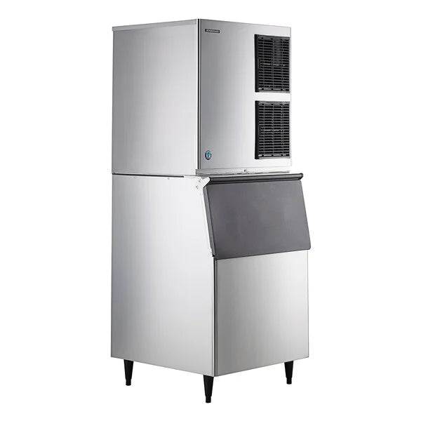 Hoshizaki KM-901MAJ/B-500SF 30"  950 lb./Day Air Cooled Crescent Cube Ice Machine with 500 lb. Storage Stainless Steel Finish Ice Storage Bin
