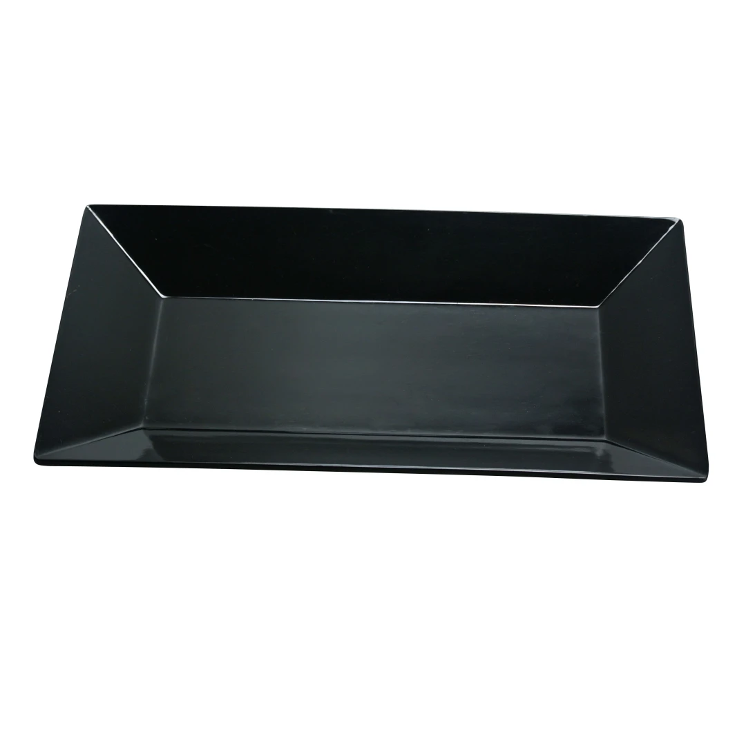 Yanco RM-214BK Rome Plate 14"L X 8"W Rectangular