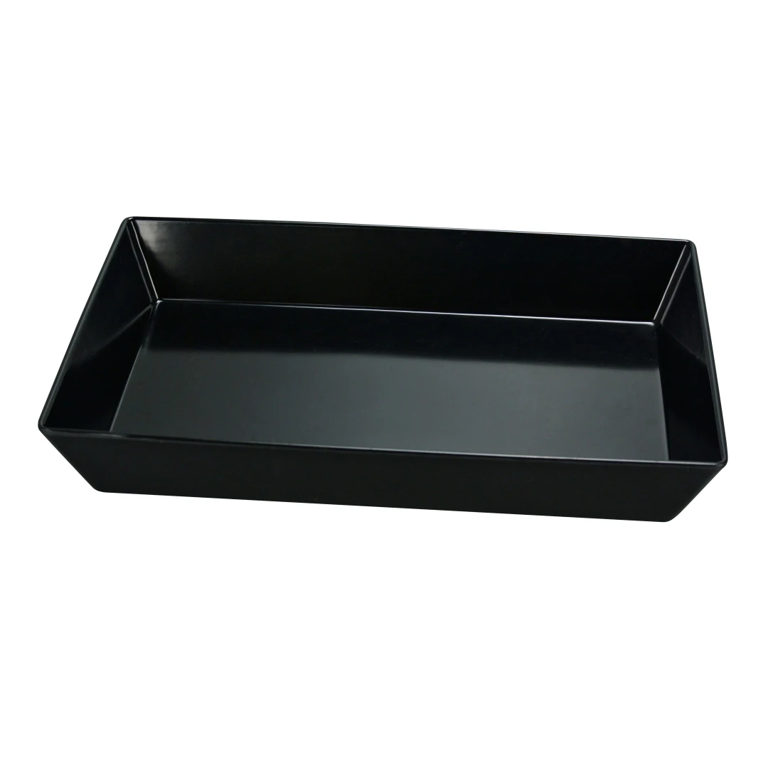 Yanco RM-618BK Rome Plate 17-3/4"L X 11-3/4"W X 2-1/2"H Rectangular