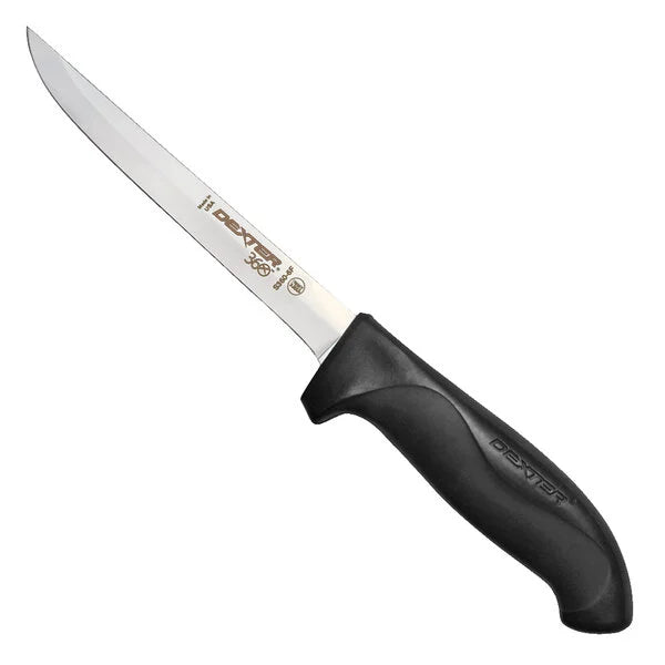 Dexter Russell S360-6F-PCP 6" Stamped Boning Knife w/ Straight Edge, Carbon Steel