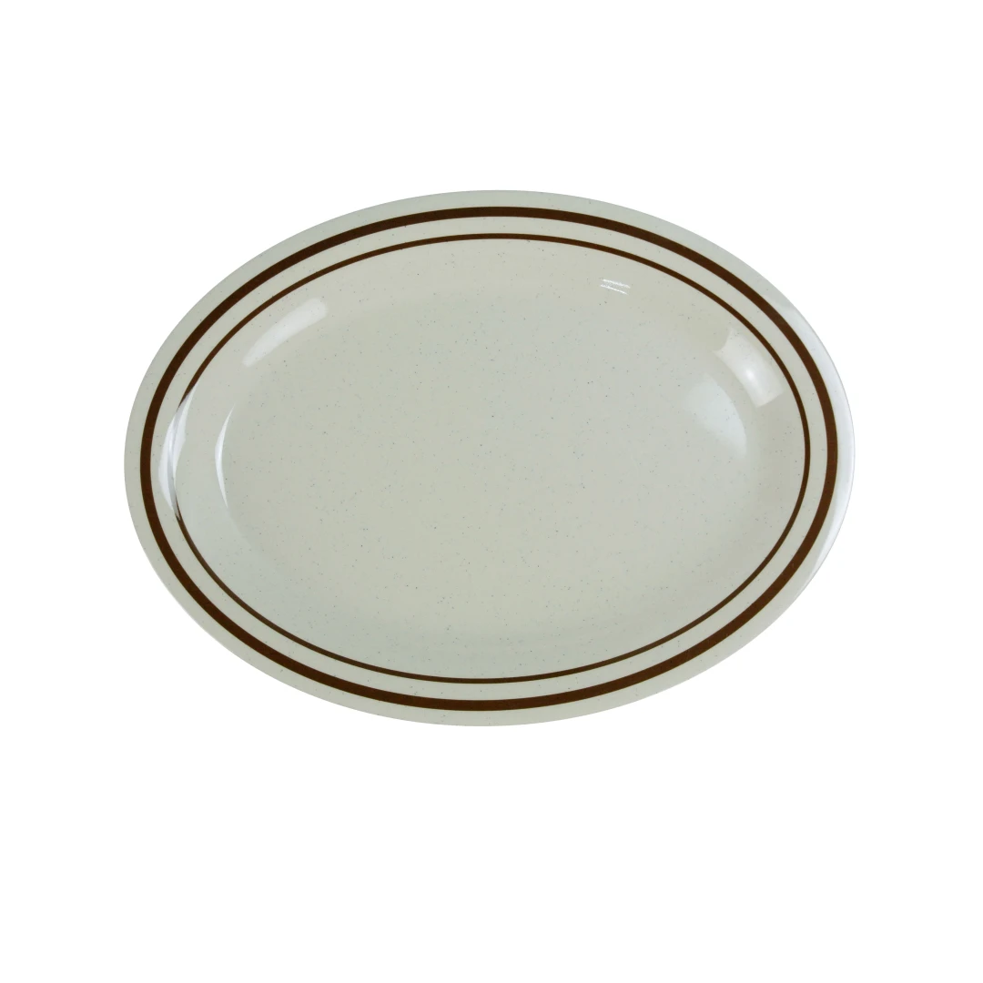 Yanco SS-211 Sesame Platter 11-1/2"L X 8"W Oval