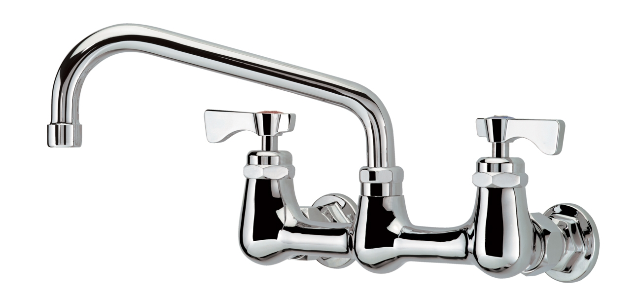 Krowne 14-808L Splash Mount Faucet - 8" Swing Spout, 8" Centers