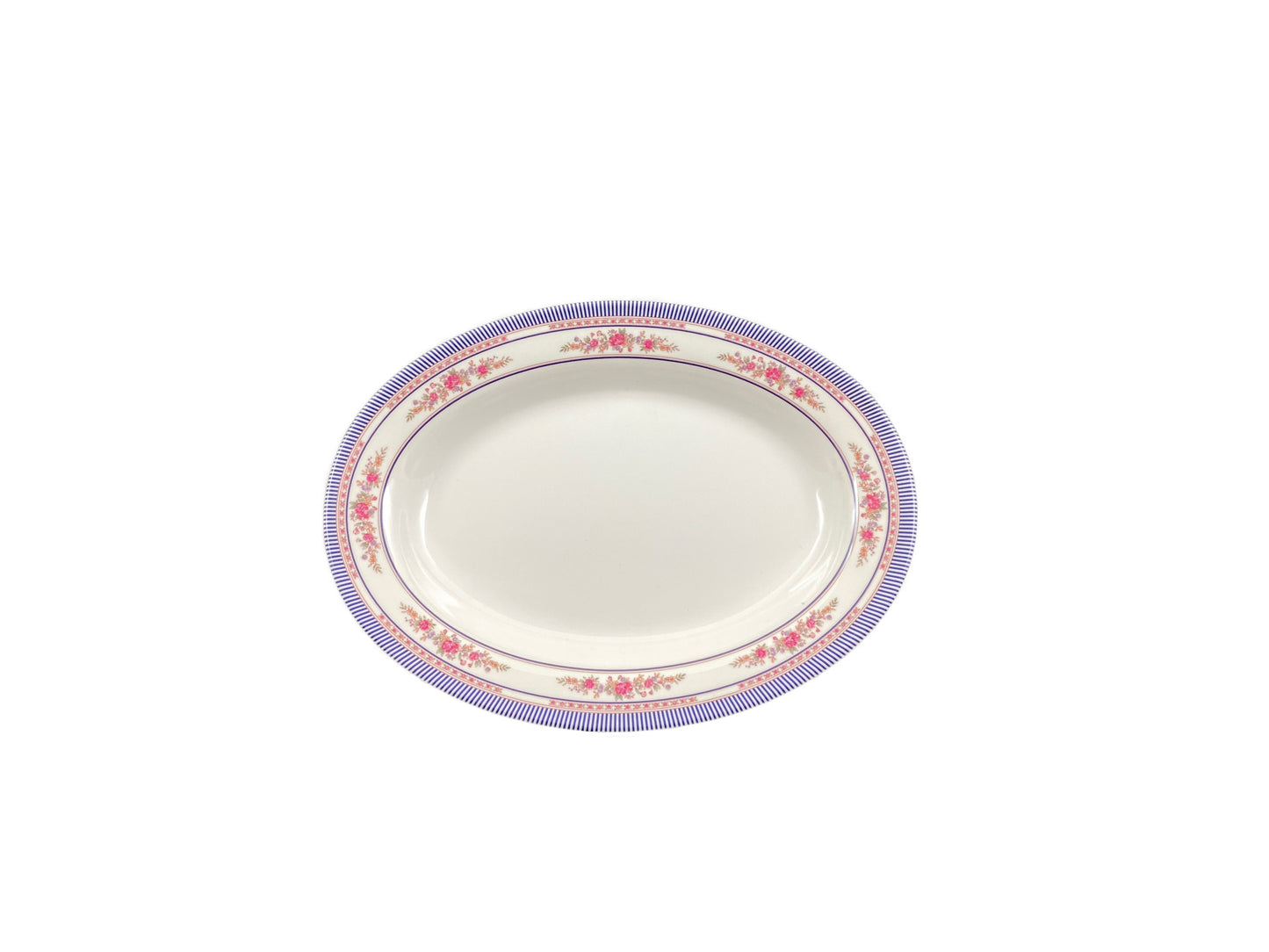 Thunder Group 2109AR 9" x 6 3/4" Oval Platter - Melamine, Roseasher safe, BPA free, melamine, Rose, NSF