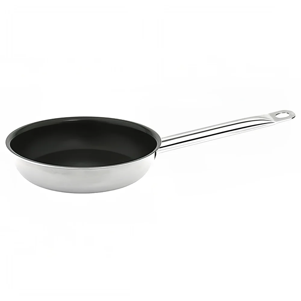 Thunder Group SLSFP4108 8" Non Stick Stainless Steel Frying Pan w/ Hollow Metal Handle