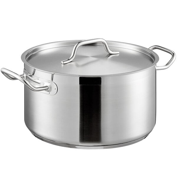 Sauce Pot with Cover S/S 10 QT Vigor