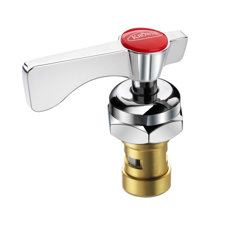 Krowne 21-309L Hot Stem Assembly Valve & Handle Repair Kit w/ 1/4 Turn for Royal Series Faucets & Pre-Rinse Units