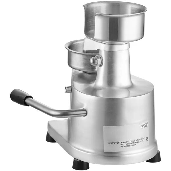 Choice Food Prep 4" Hamburger Patty Molding Press with Handle 1/4 lb.
