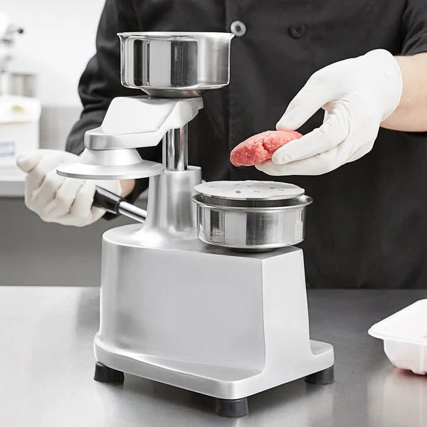 Choice Food Prep 4" Hamburger Patty Molding Press with Handle 1/4 lb.