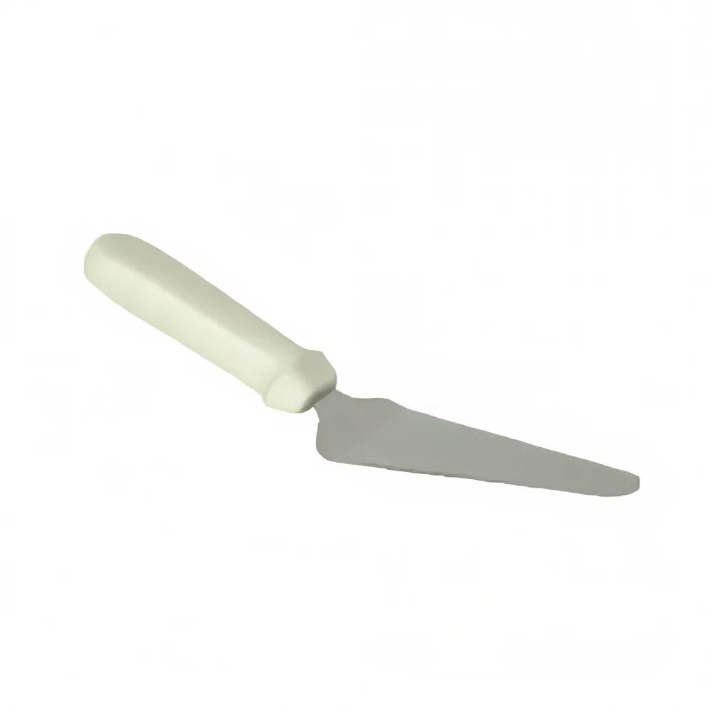 Thunder Group SLPS027P Pie Server w/ 2 1/2" x 4 3/4" Blade & White Plastic Handle, Stainless Steel