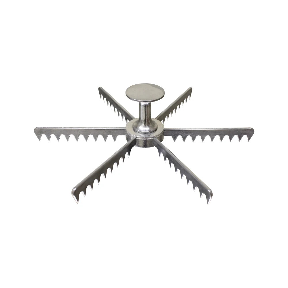 Thunder Group ALPMA006 6 Cut Pie Marker, Aluminum