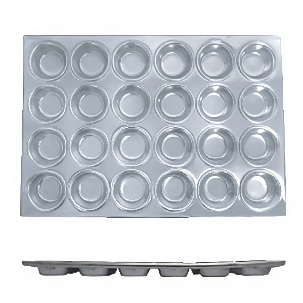 Thunder Group ALKMP024 24 Compartment Muffin Pan, Aluminum