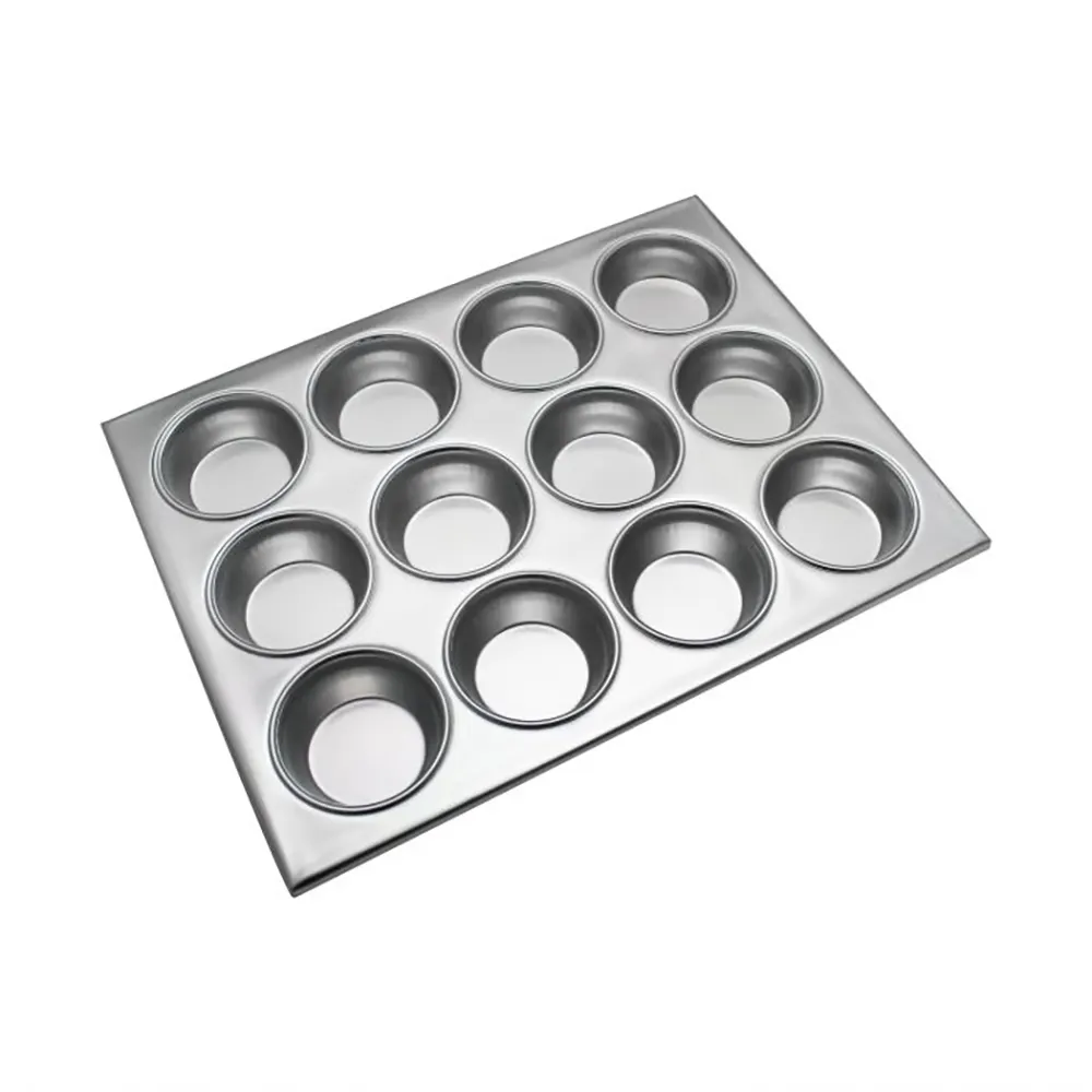 Thunder Group ALKMP012 12 Compartment Muffin Pan, Aluminum