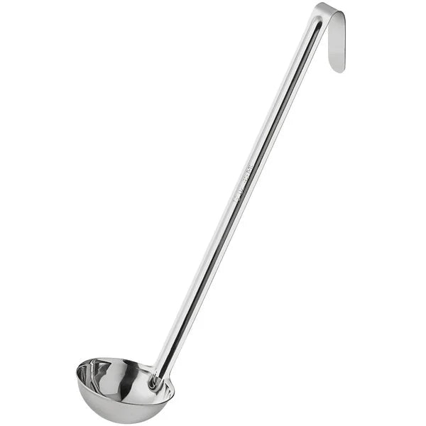 Choice 407OPL15 1.5 oz. One-Piece Stainless Steel Ladle