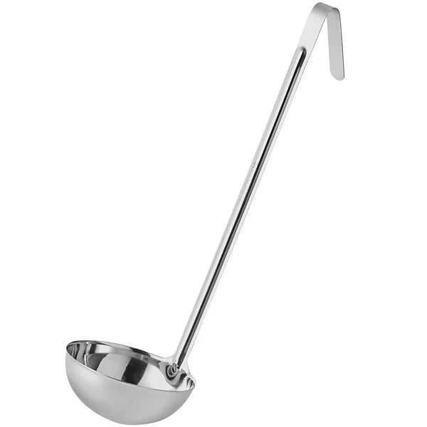 Choice 407OPL16 16 oz. One-Piece Stainless Steel Ladle