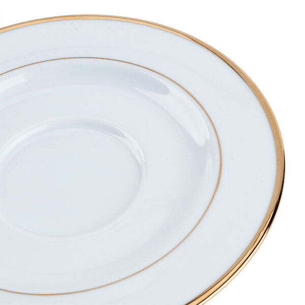 CAC GRY-2 5.75" Dia. Golden Royal Saucer - 36/Case