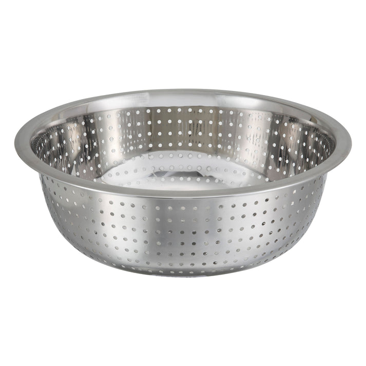WINCO Chinese Style Colander, Quick Drain, Stainless Steel