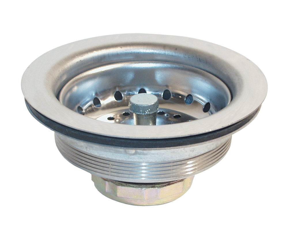 Krowne 23-123 3 1/2" Kitchen Sink Drain w/ Basket, Stainless Steel