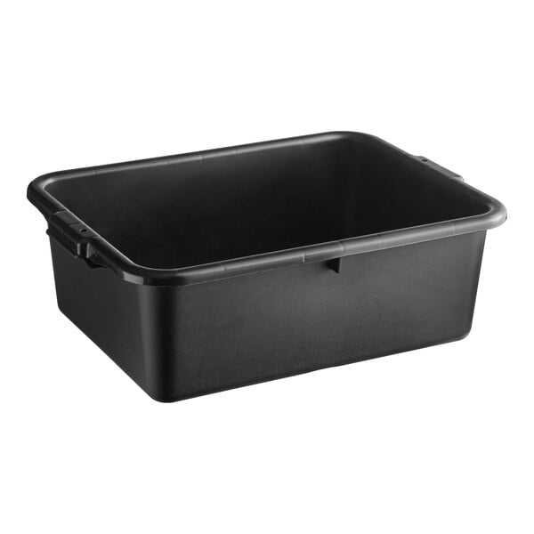 Bus Tub 20" x 15" x 7" Black Heavy-Duty