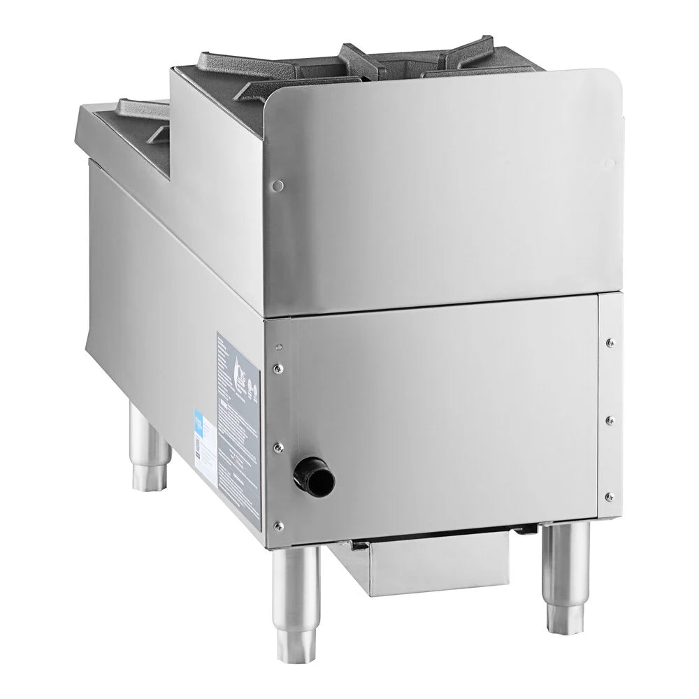 CPG SR-CPG-12-NL 12" Step-Up Countertop Range / Hot Plate with 2 High Output Burners - 60,000 BTU
