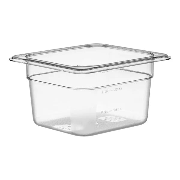 Choice 176FP164CL 1/6 Size 4" Deep Clear Polycarbonate Food Pan