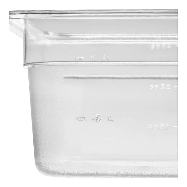 Choice 176FP164CL 1/6 Size 4" Deep Clear Polycarbonate Food Pan