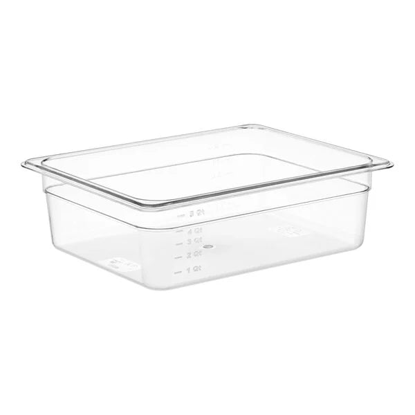 Choice 176FP124CL 1/2 Size 4" Deep Clear Polycarbonate Food Pan