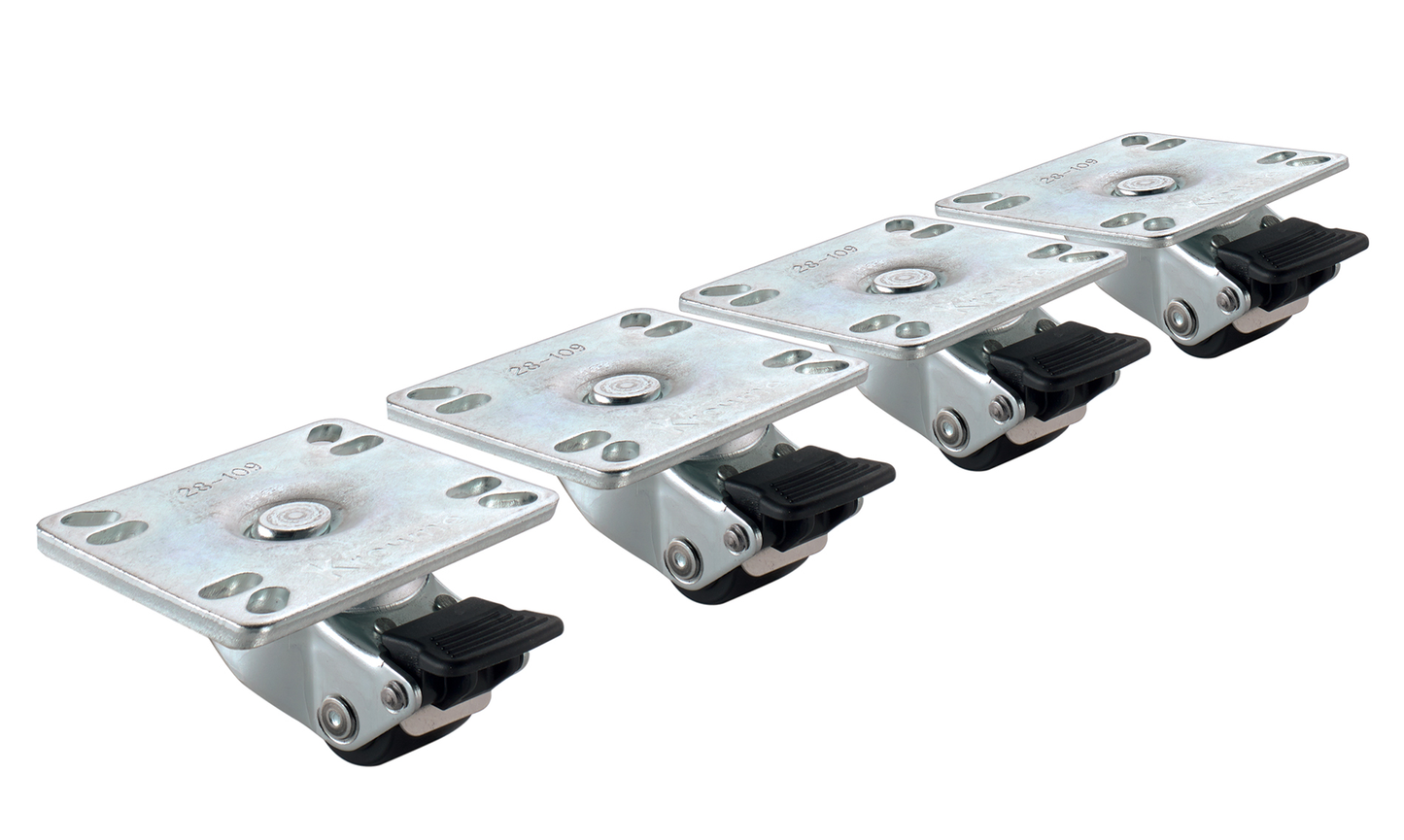 Krowne 28-109S 1" Plate Caster w/ 200 lb Capacity
