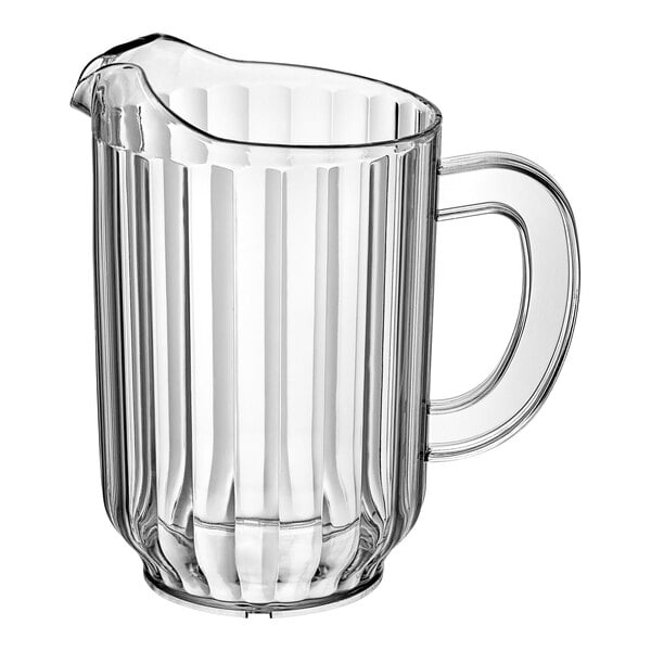 Pitcher 60 oz. Clear Plastic 7 3/4 Inches Height