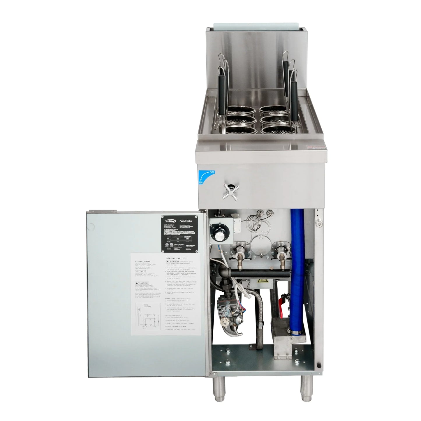Koolmore KM-PC6-NG Pasta Cooker With 6 Baskets 70,000 BTU 11-Gallon