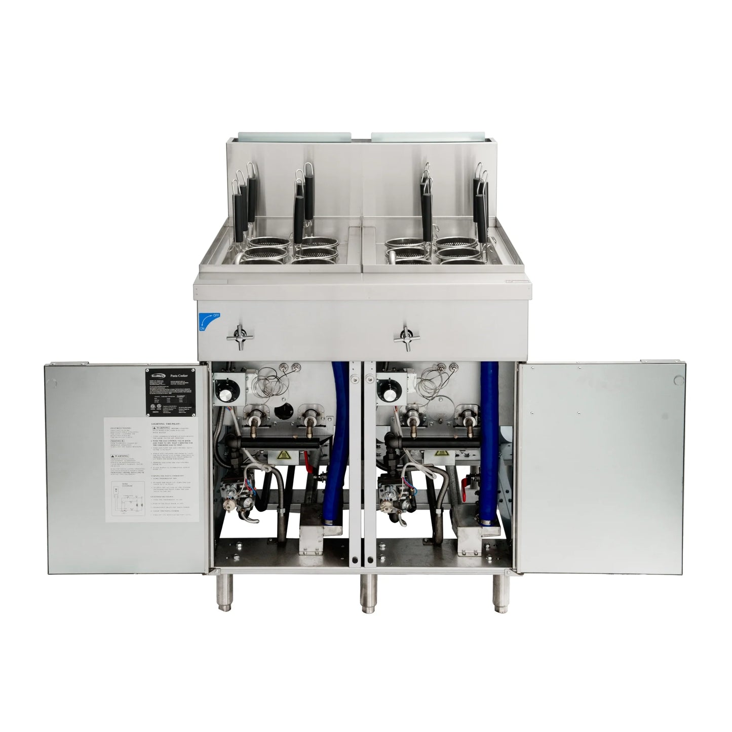 Koolmore KM-PC12-NG Pasta Cooker With 12 Baskets 140,000 BTU 22-Gallon