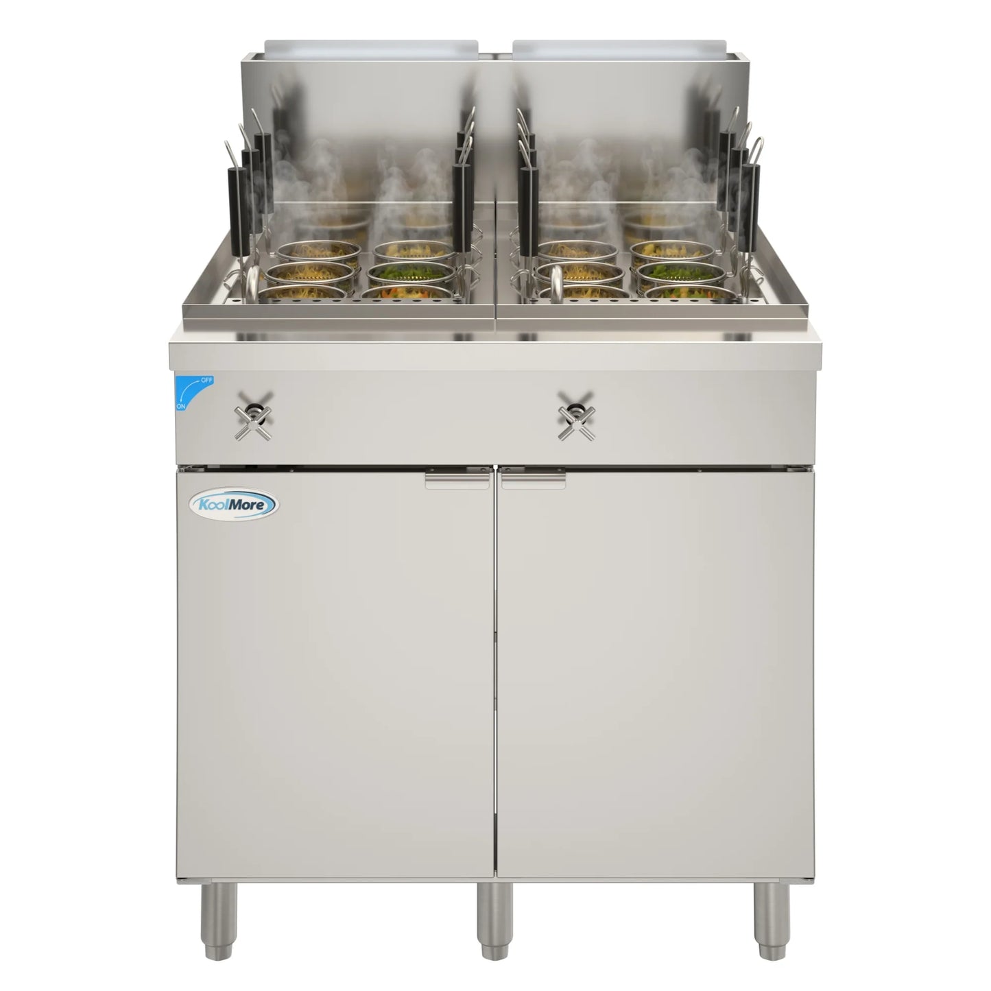 Koolmore KM-PC12-NG Pasta Cooker With 12 Baskets 140,000 BTU 22-Gallon