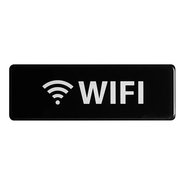 Thunder Group 2084558 WiFi Sign - Black and White, 9" x 3"