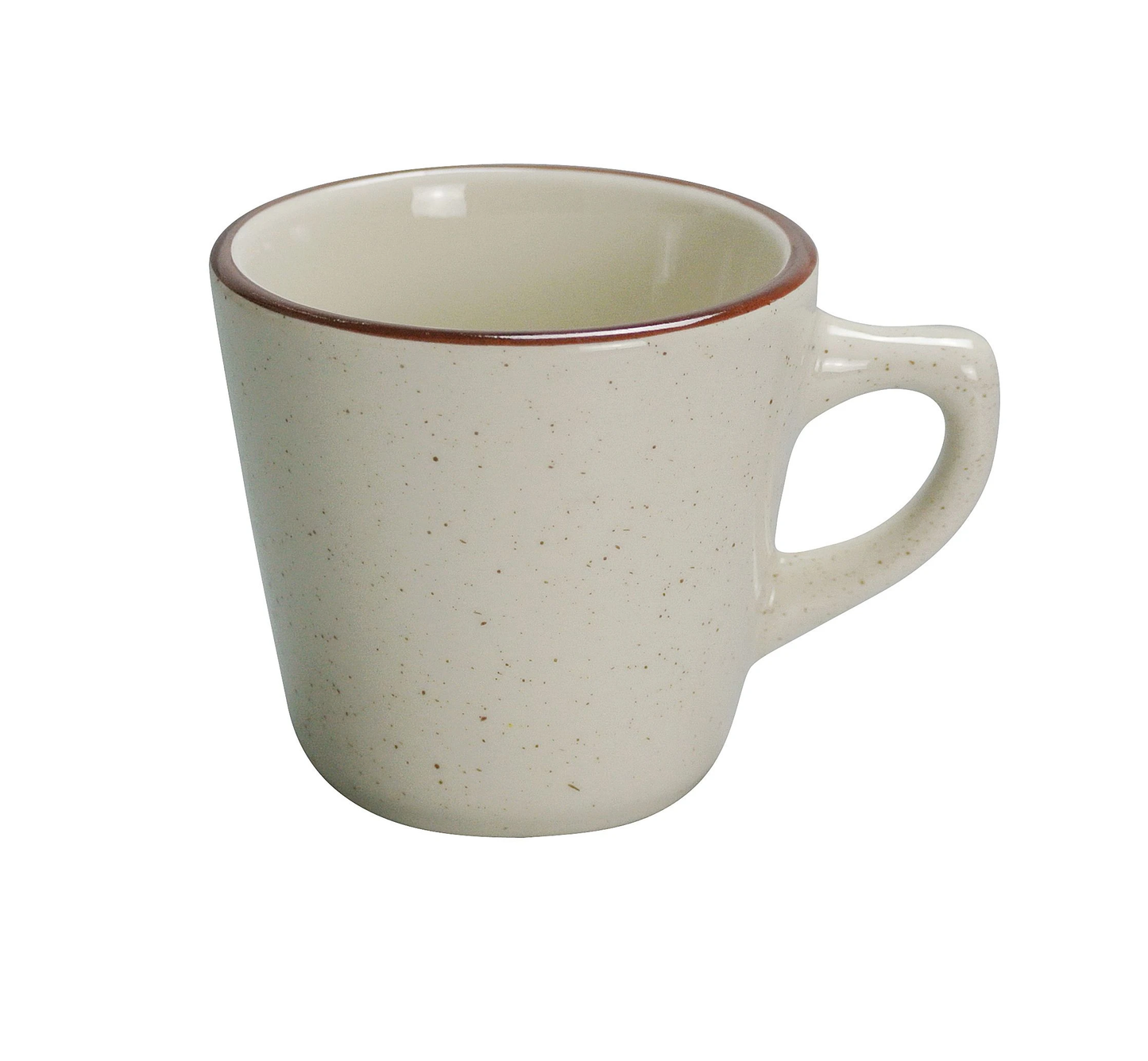 Yanco BR-1 Brown Speckled Cup 7 Oz. 3-3/4" Dia. X 2-1/2"H