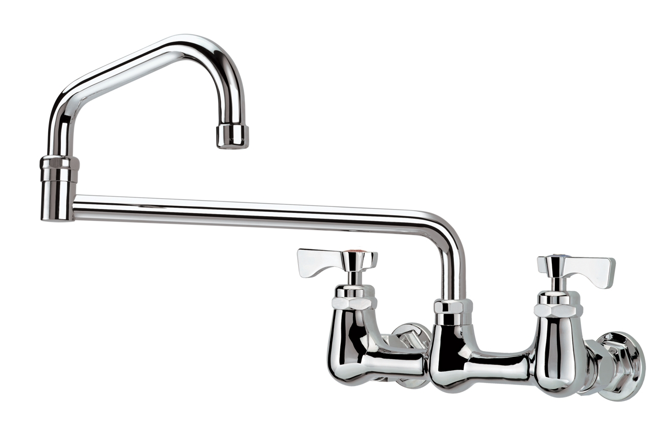 Krowne 14-818L Splash Mount Faucet w/ 18" Double Jointed Swing Nozzle