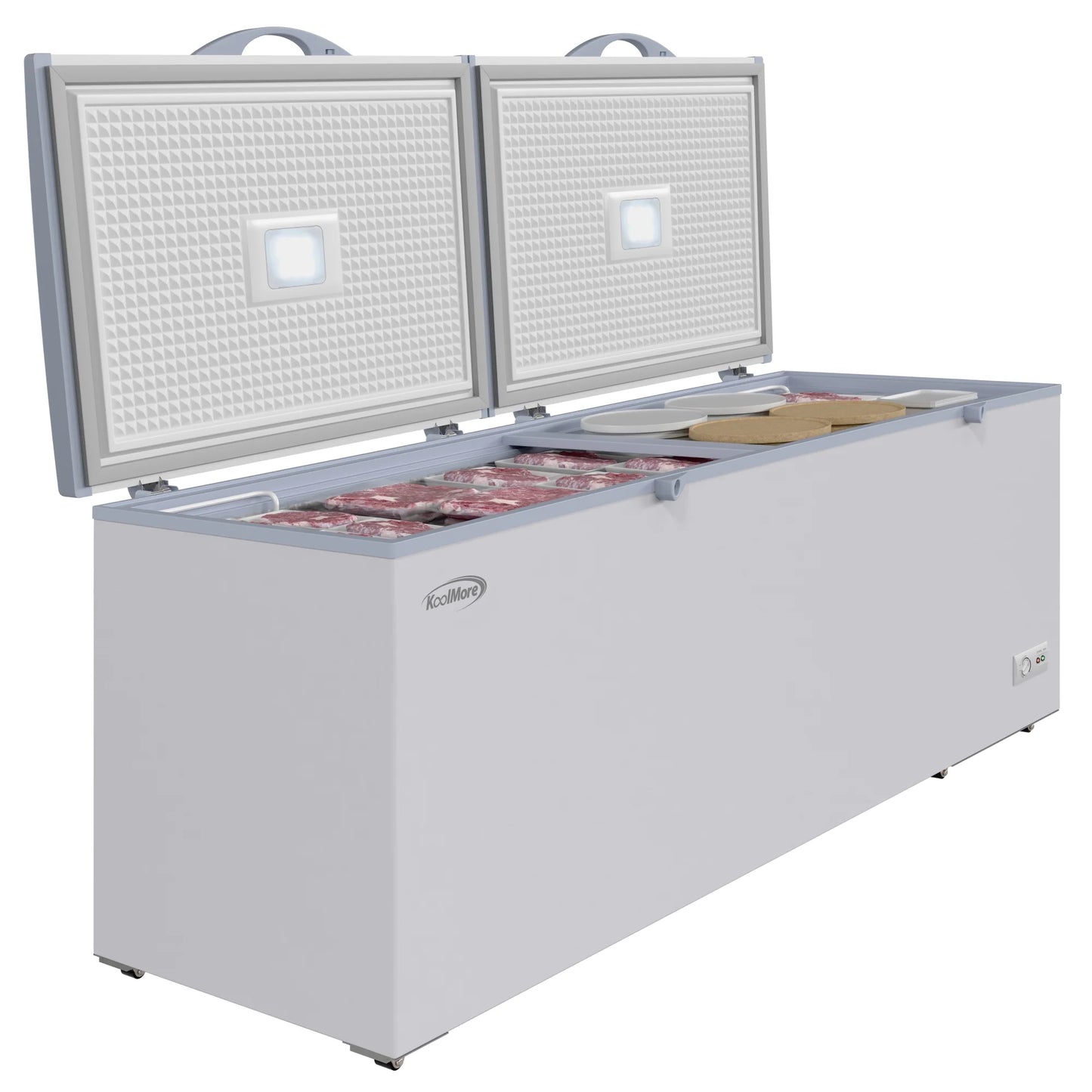 Koolmore SCF-24C Commercial 77" W Chest Freezer 24 Cu Ft.