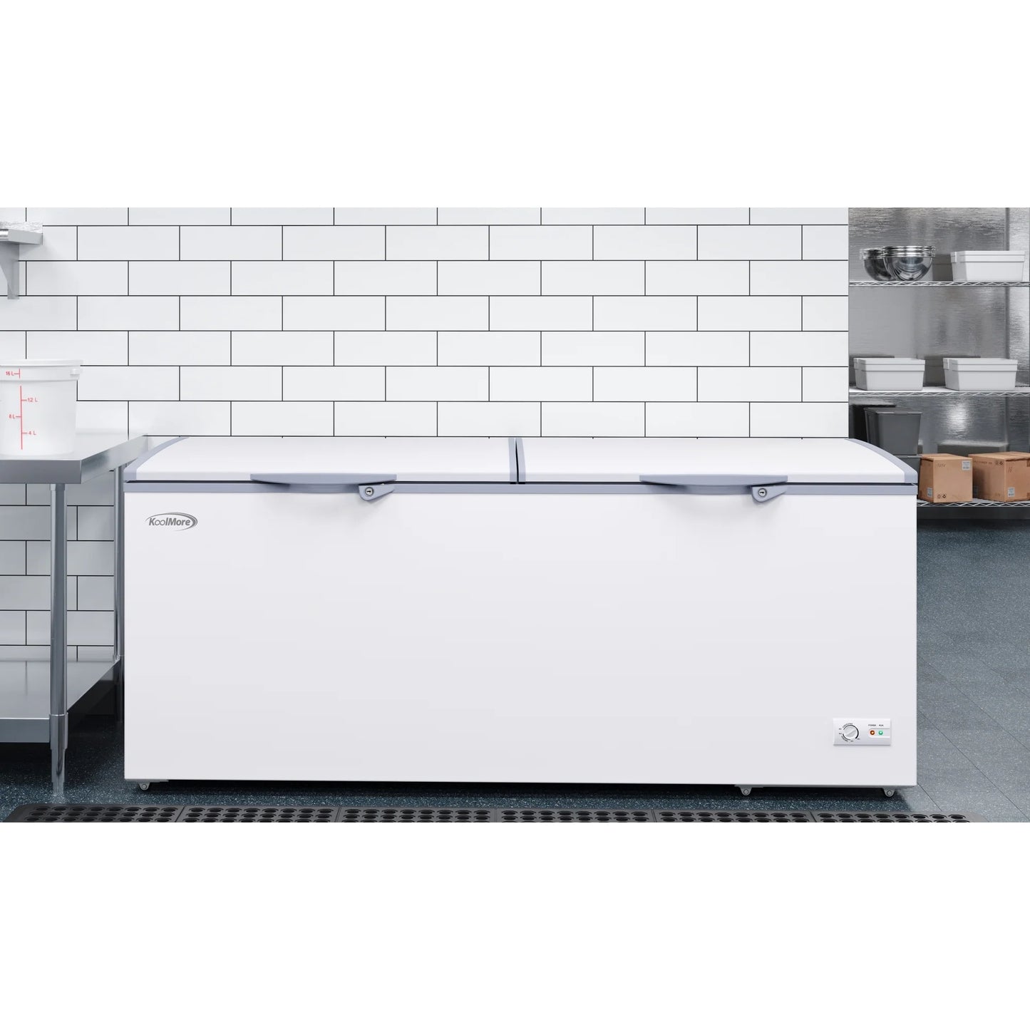 Koolmore SCF-24C Commercial 77" W Chest Freezer 24 Cu Ft.