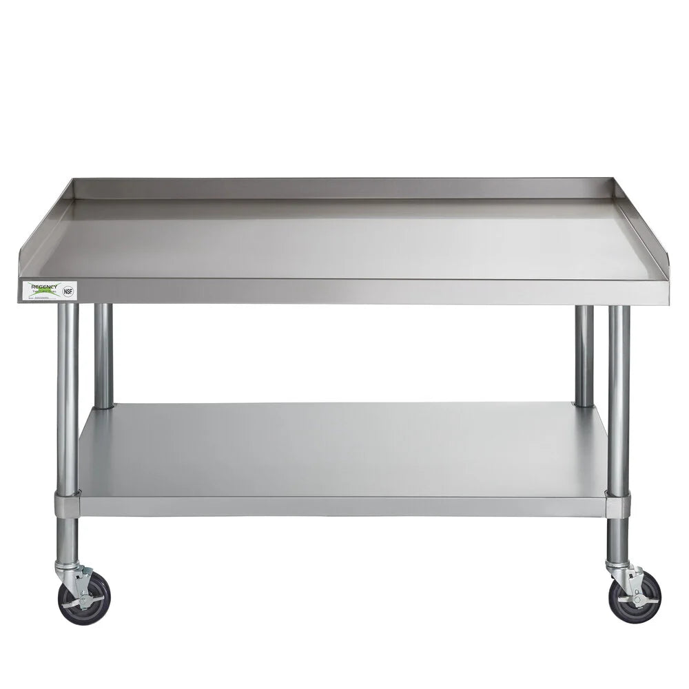 Regency 30" x 48" Stainless Steel Equipment Stand 16-Gauge with Galvanized Undershelf