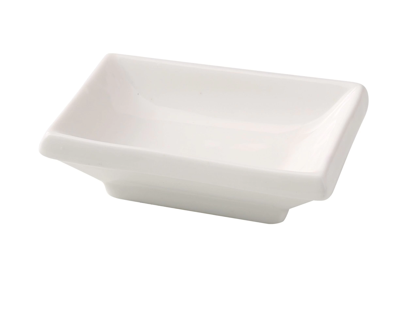 Yanco FU-4046 Fuji Sauce Dish 2-1/2"W X 3-3/4"D X 1"H 1.5 Oz